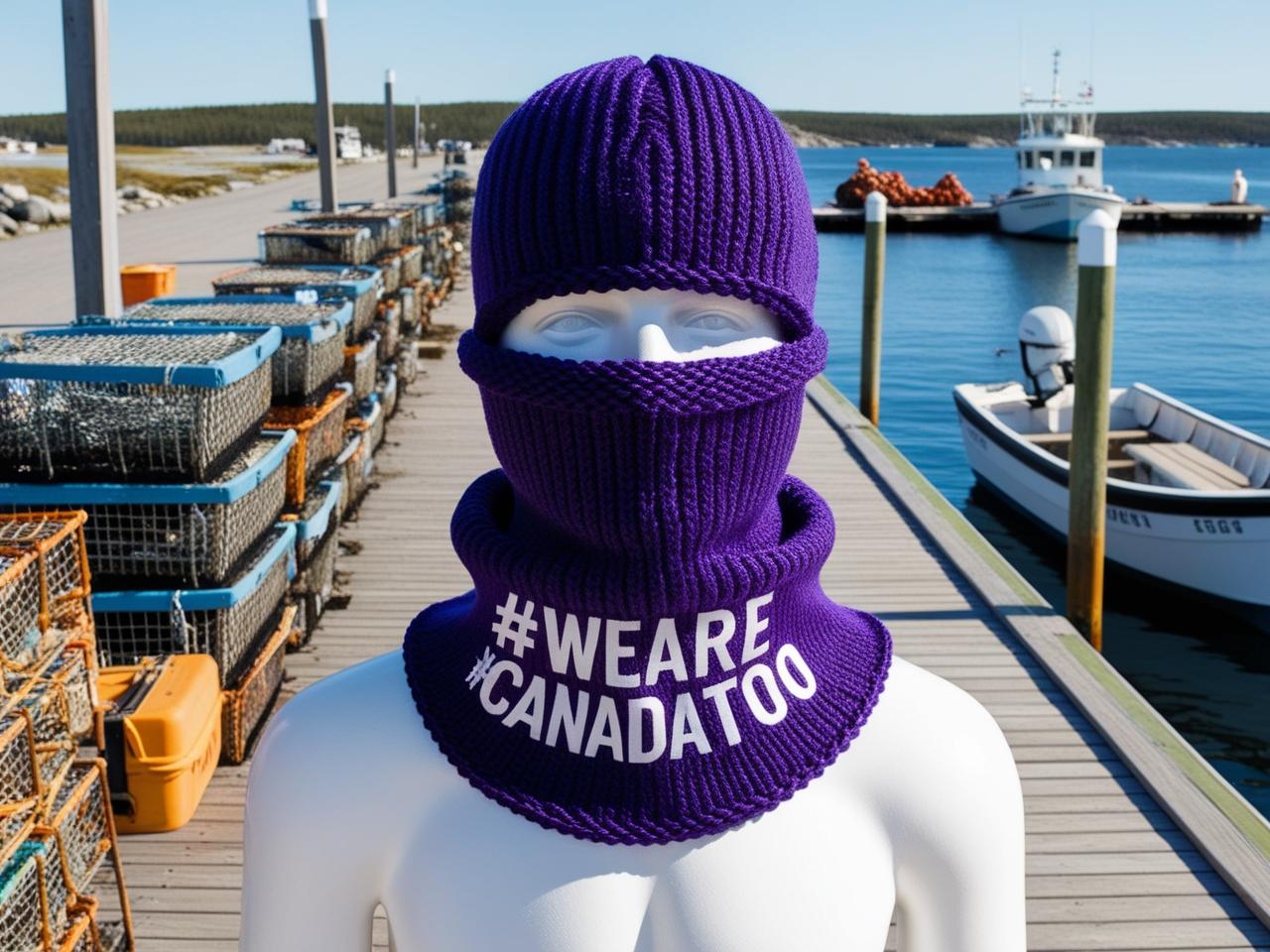 #WeAreCanadaToo Men’s Knitted Cowl Scarf