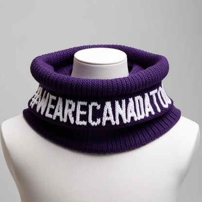 #WeAreCanadaToo Men’s Knitted Cowl Scarf