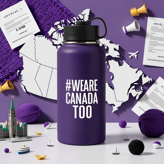 #WeAreCanadaToo Water Bottle